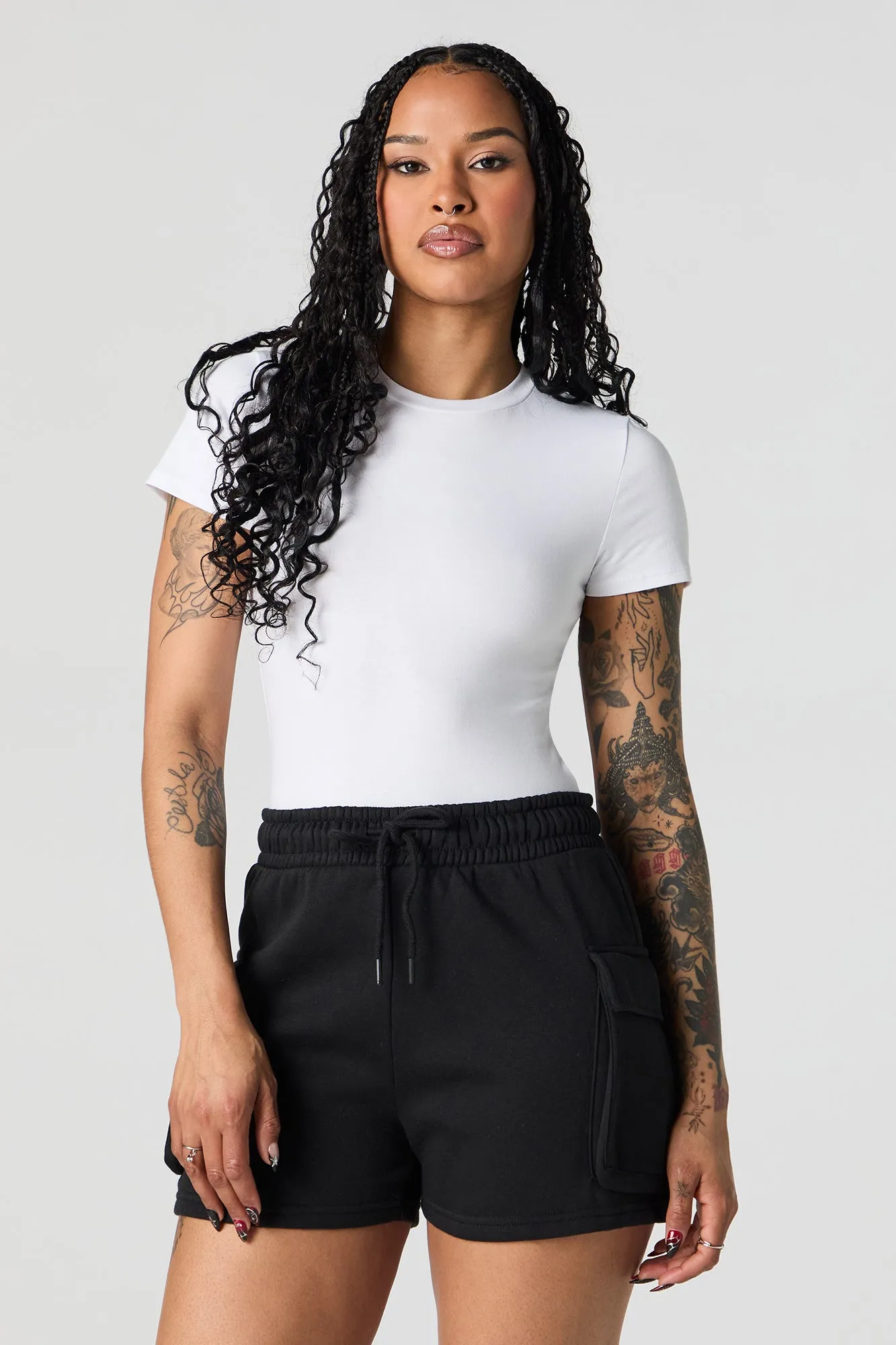 Fleece Cargo Short sold by Urban Planet product image thumbnail 4