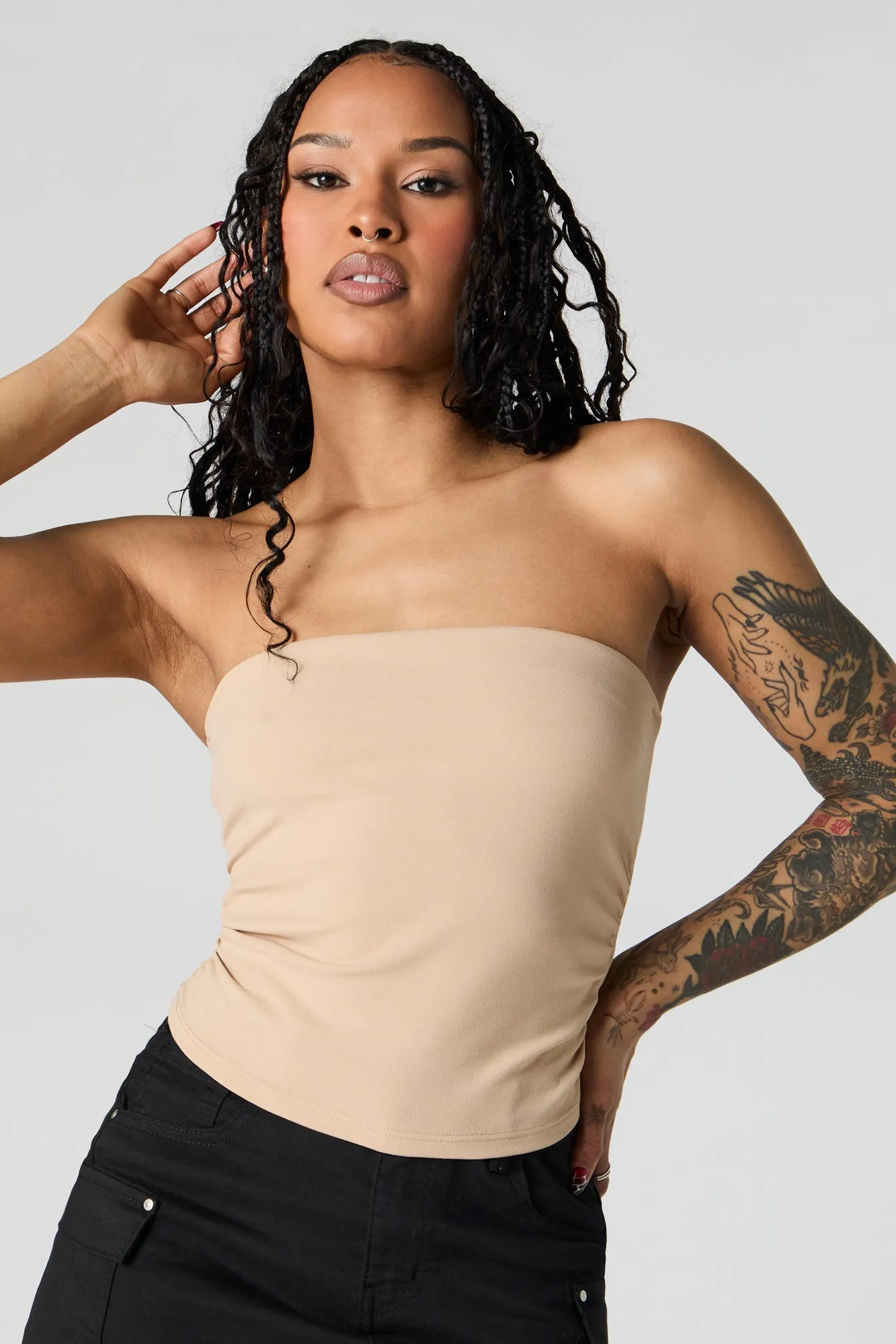 Cropped Tube Top sold by Urban Planet
