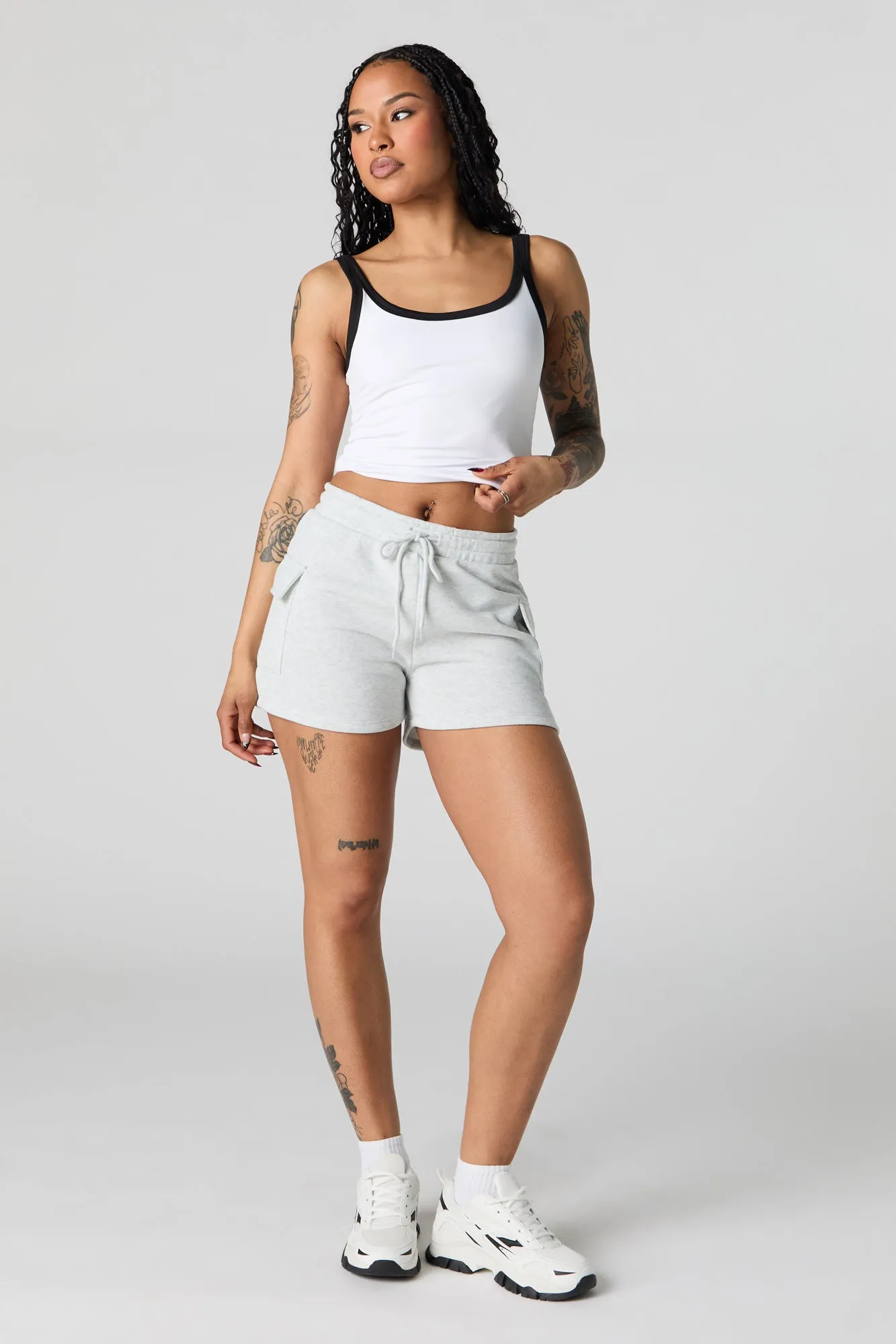 Fleece Cargo Short sold by Urban Planet product image thumbnail 3