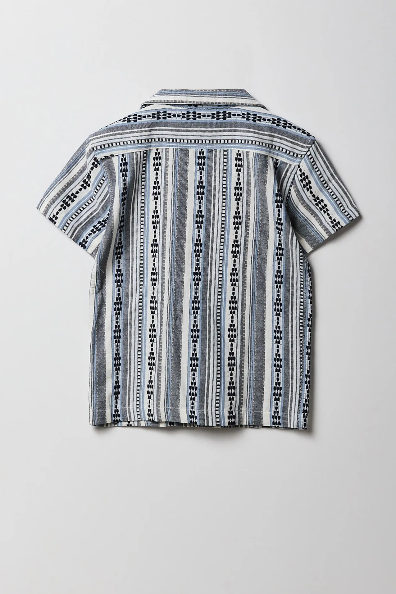 Boys Jacquard Knit Striped Button-Up Textured Top sold by Urban Planet product image thumbnail 2