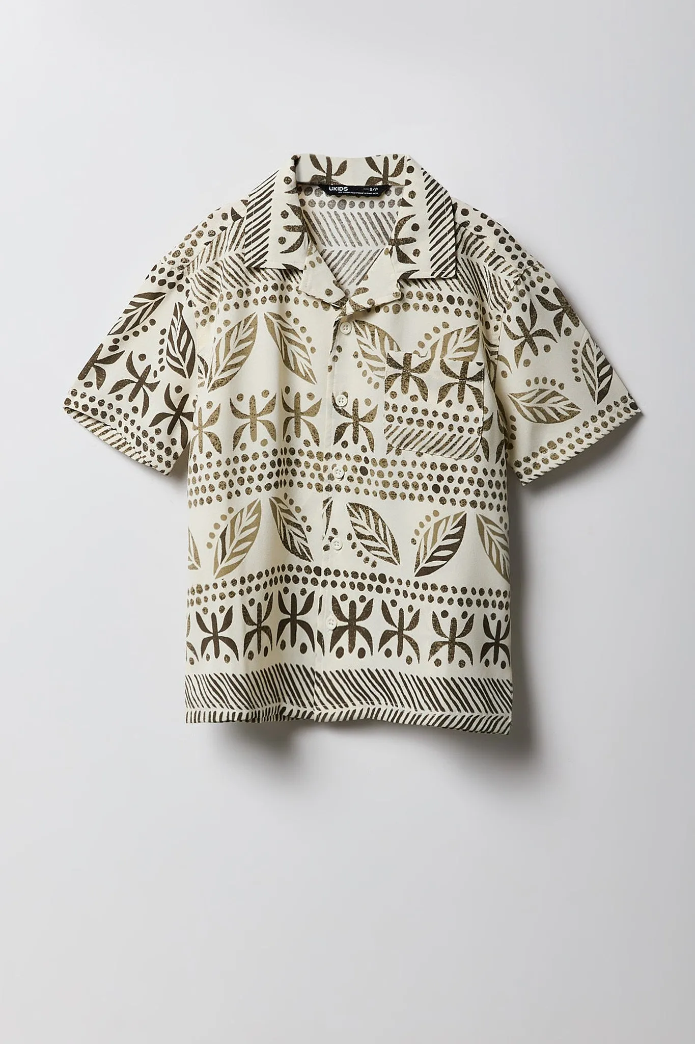 Boys Boxy Button-Up Top sold by Urban Planet