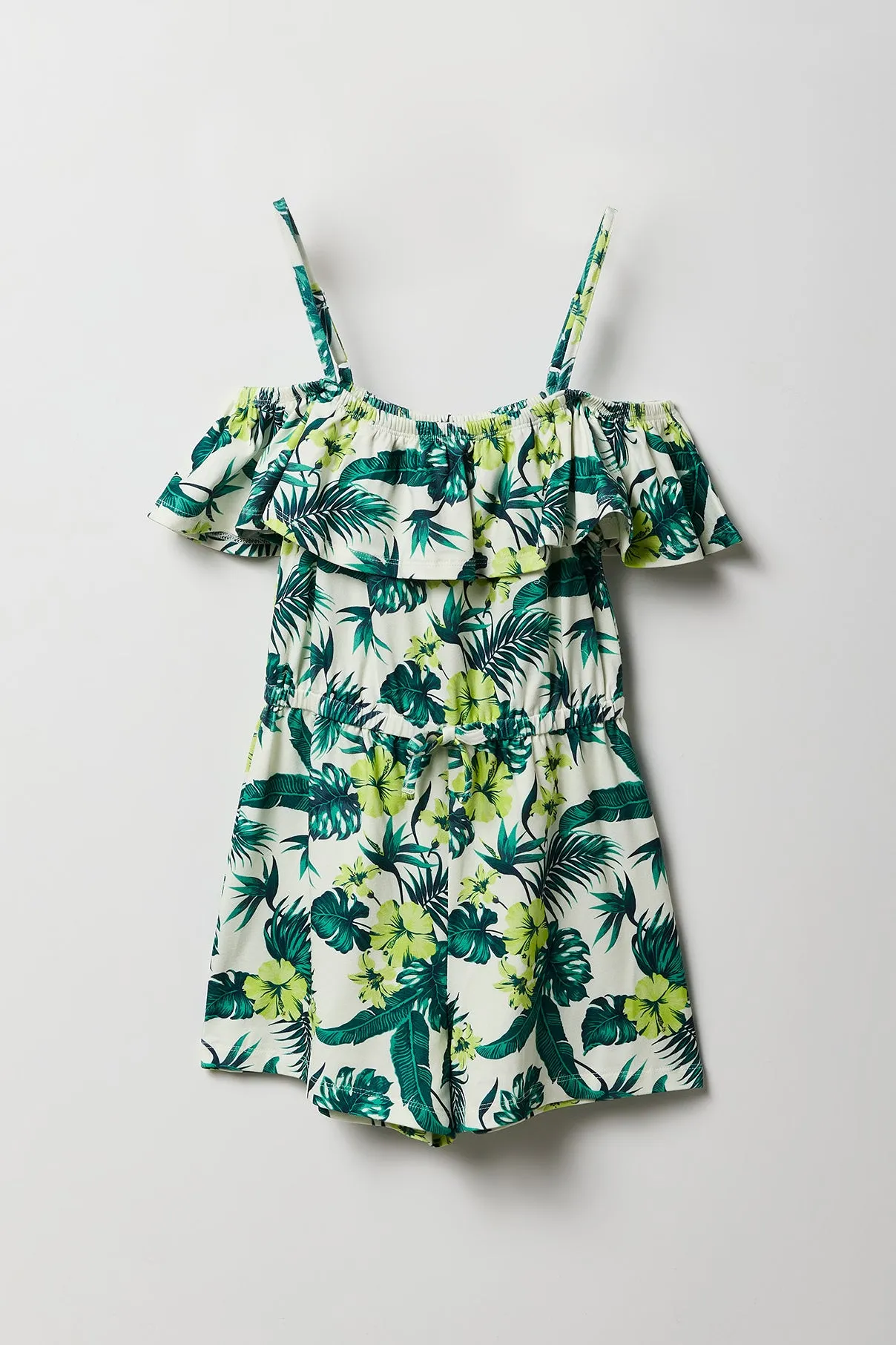 Combi-short avec motif tropical et épaules dénudées pour fille sold by Urban Planet product image thumbnail 3