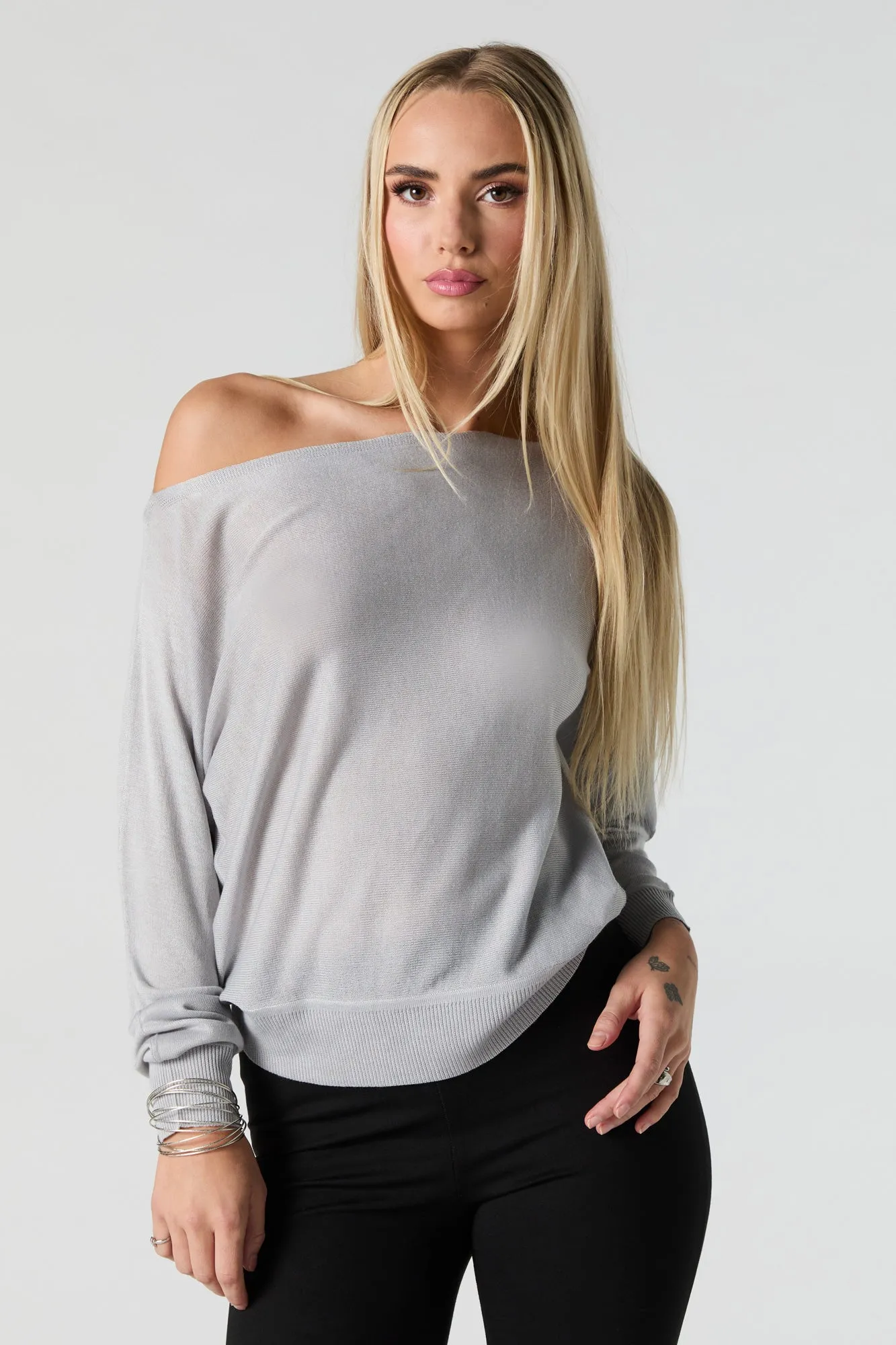 Off Shoulder Sweater sold by Urban Planet product image thumbnail 4