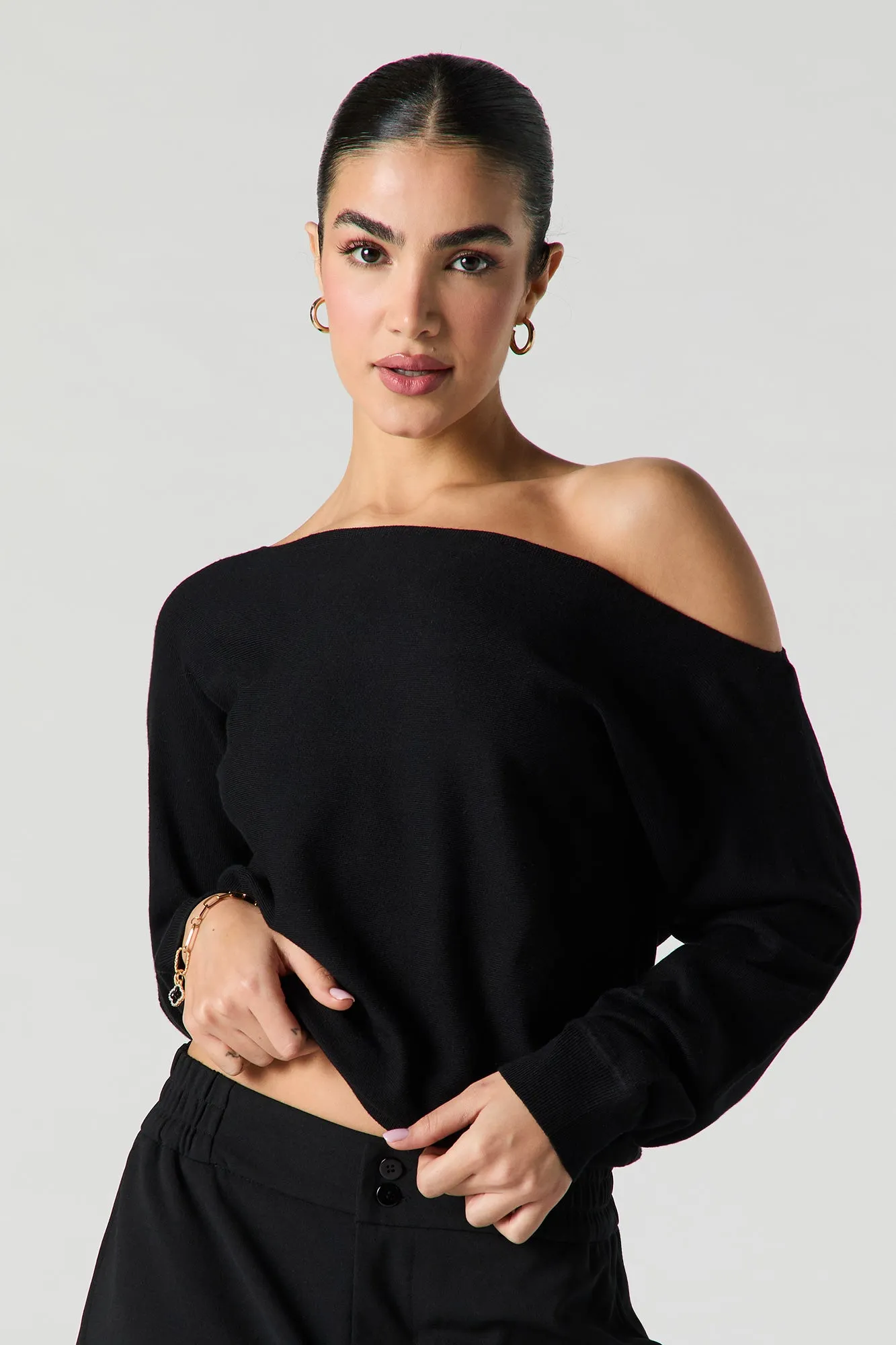 Chandail à épaules dénudées sold by Urban Planet product image thumbnail 4