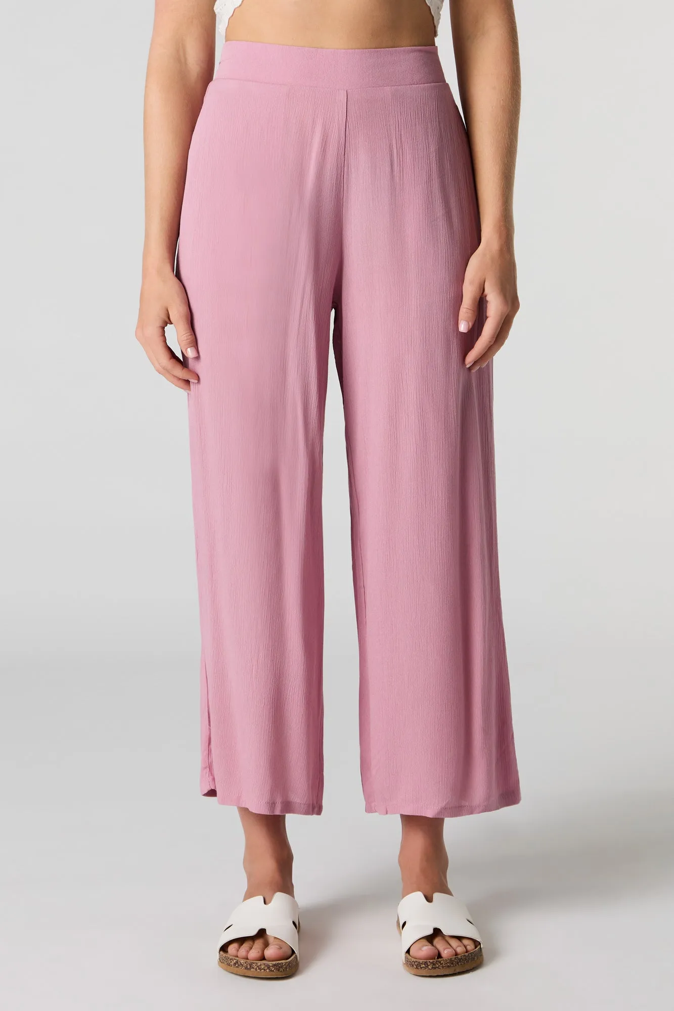 Flowy Wide Leg Cropped Pant sold by Urban Planet product image thumbnail 2