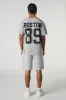 Boston Chenille Embroidered Graphic Fleece Short sold by Urban Planet