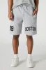 Boston Chenille Embroidered Graphic Fleece Short sold by Urban Planet