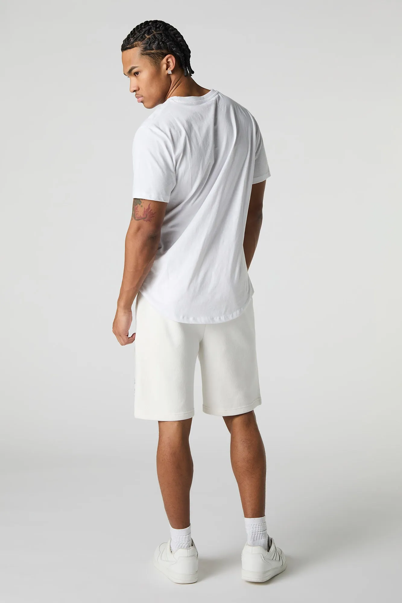 Short en molleton avec motif brodé California LA sold by Urban Planet product image thumbnail 3