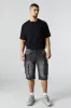 Short cargo long en denim extensible sold by Urban Planet