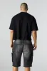 Short cargo long en denim extensible sold by Urban Planet