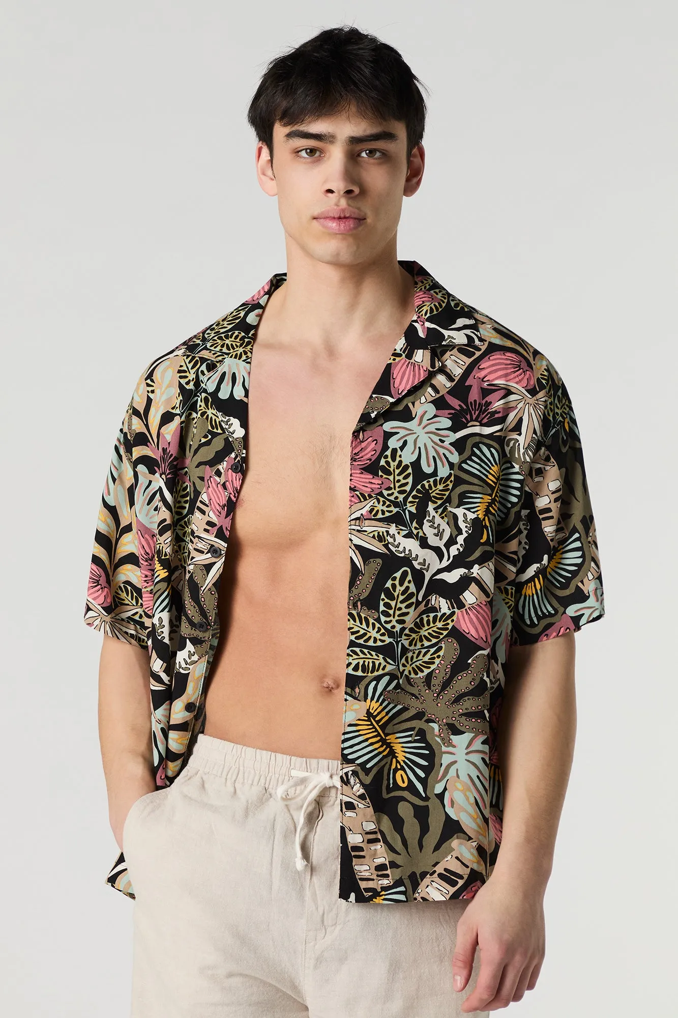 Haut boutonné à imprimé Summer Vibes sold by Urban Planet product image thumbnail 4