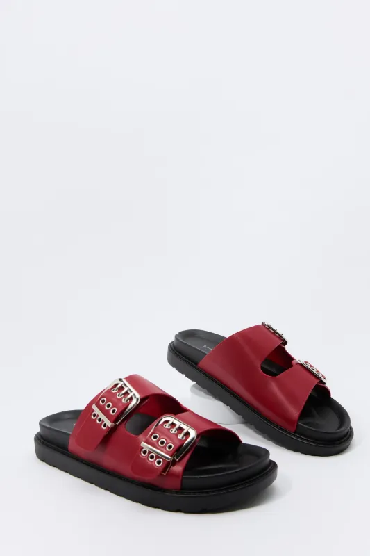 Sandales avec boucles et oeillets sold by Urban Planet