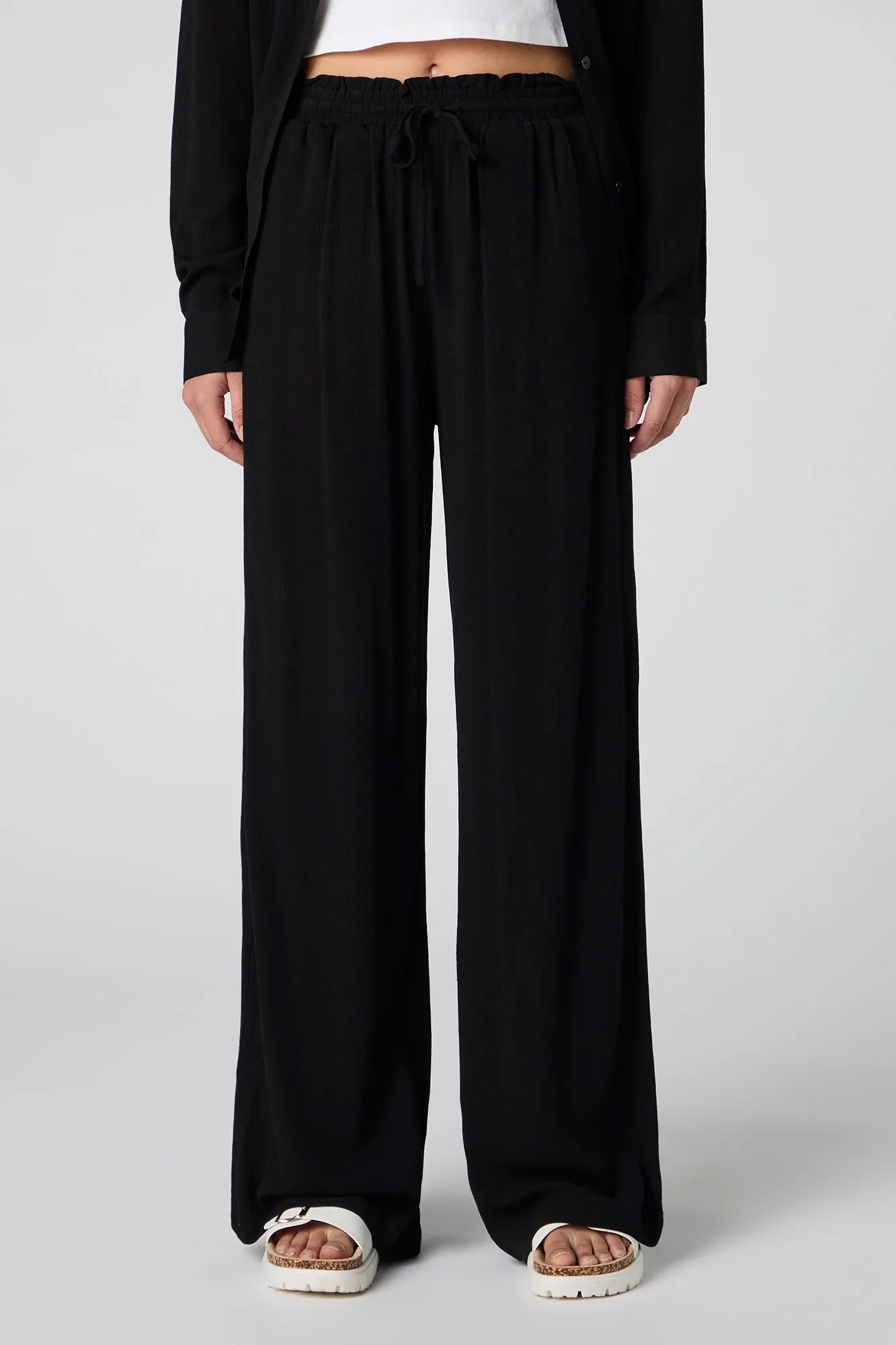 Flowy Drawstring Wide Leg Pant sold by Urban Planet product image thumbnail 5