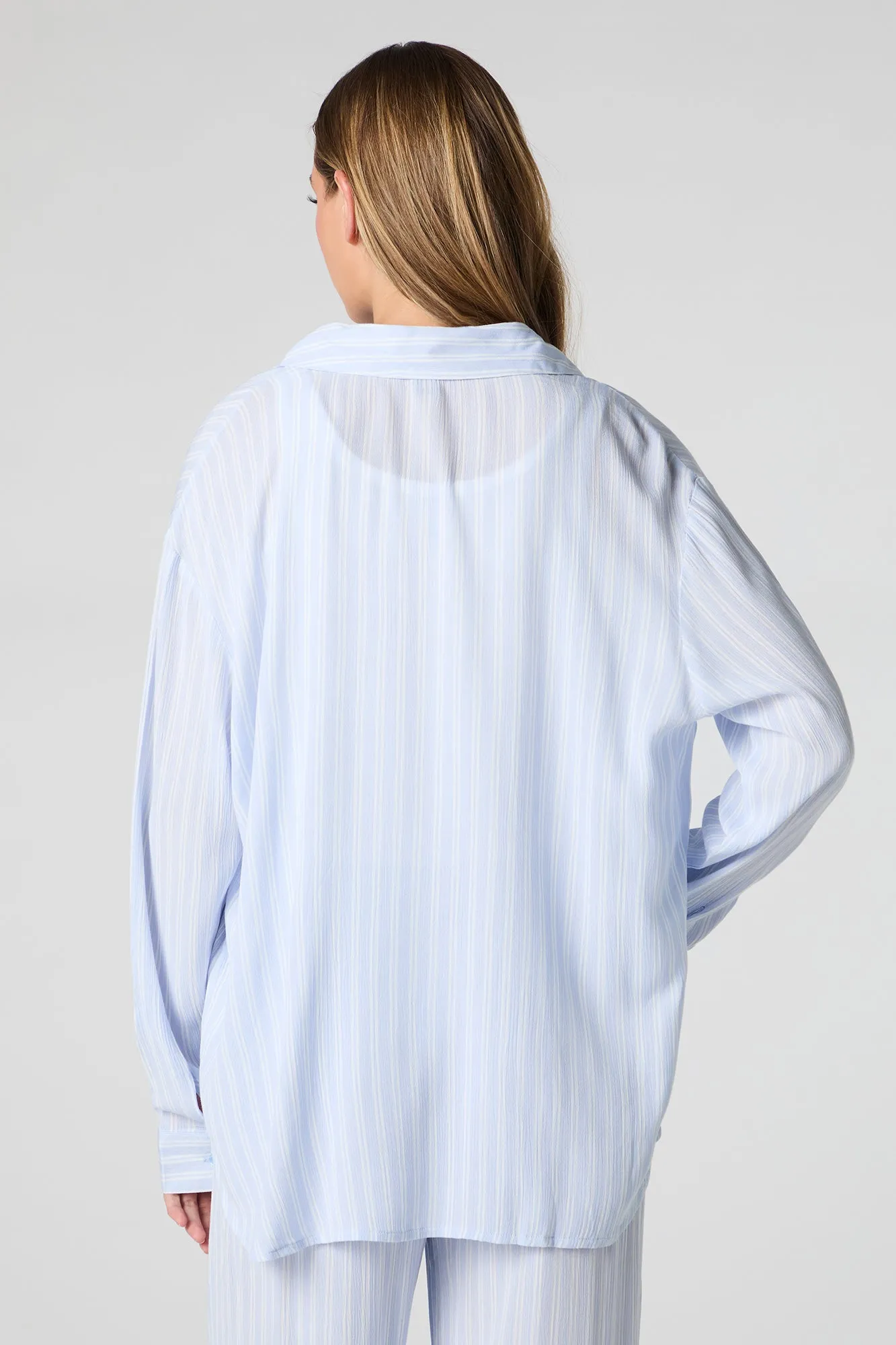 Flowy Oversized Button-Up Top sold by Urban Planet product image thumbnail 2