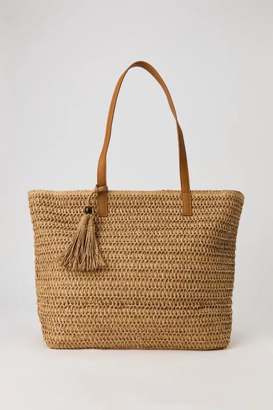 Straw Tote Bag sold by Urban Planet