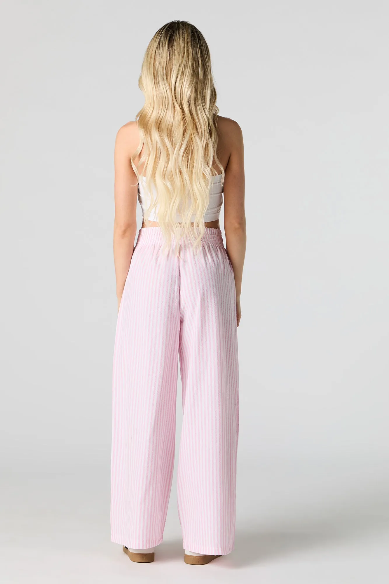 Striped Drawstring Wide Leg Pant sold by Urban Planet product image thumbnail 3