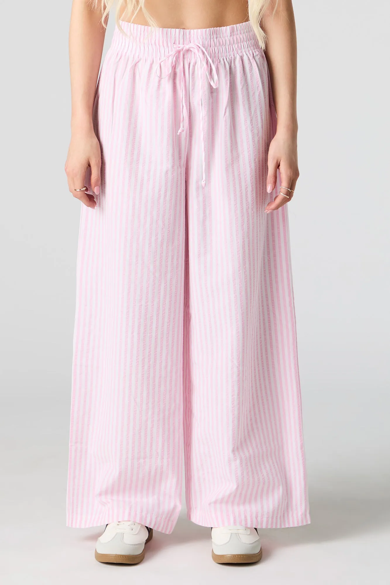 Pantalon à jambe large rayé avec taille coulissante sold by Urban Planet product image thumbnail 2