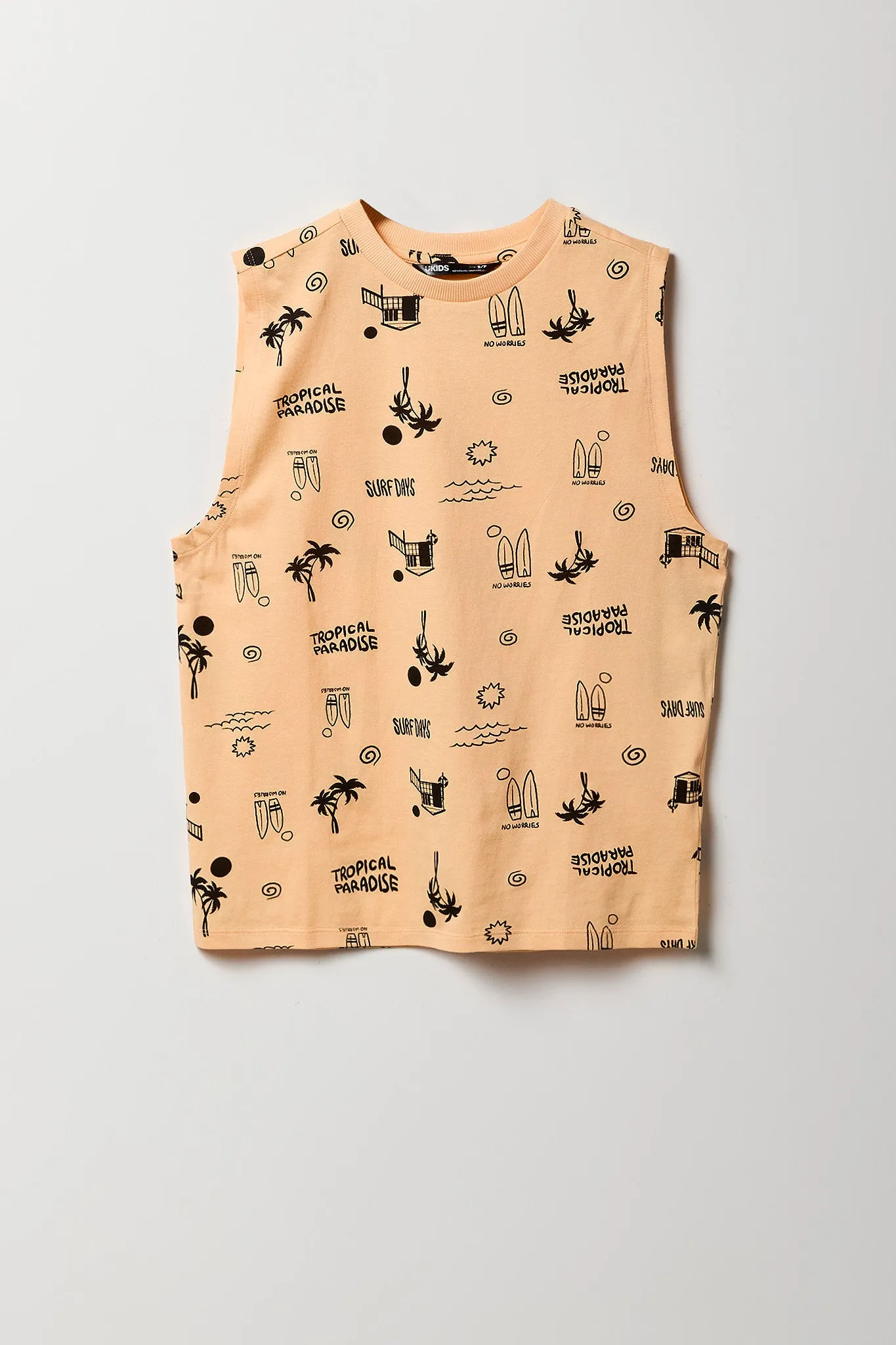 Boys Tropical Vacation Printed Tank sold by Urban Planet product image thumbnail 3
