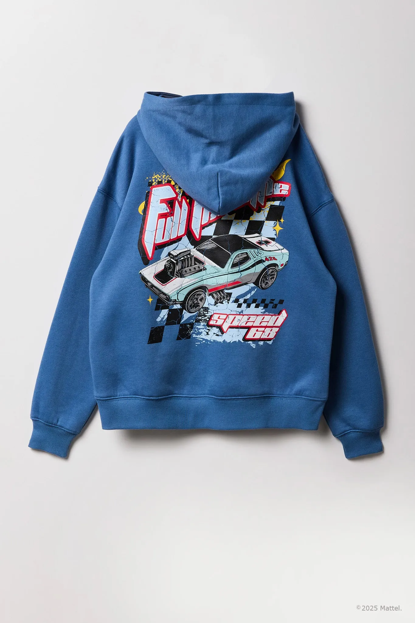 Haut à capuchon en molleton à imprimé Hot Wheels™ Boys Full Throttle sold by Urban Planet product image thumbnail 3