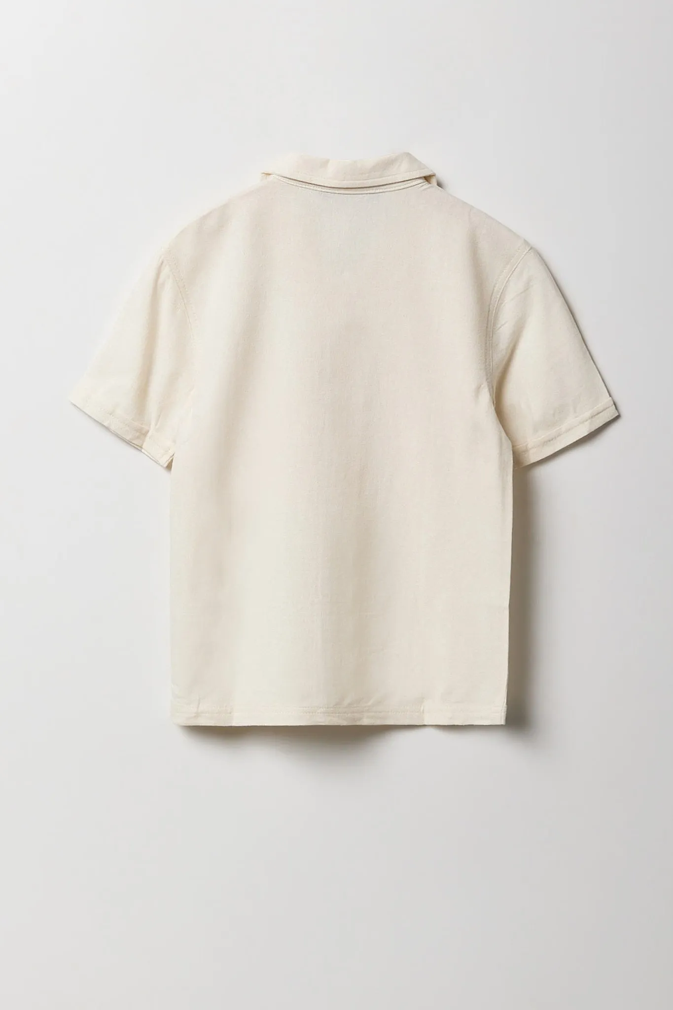 Boys Linen Collared Button-Up Top sold by Urban Planet product image thumbnail 2