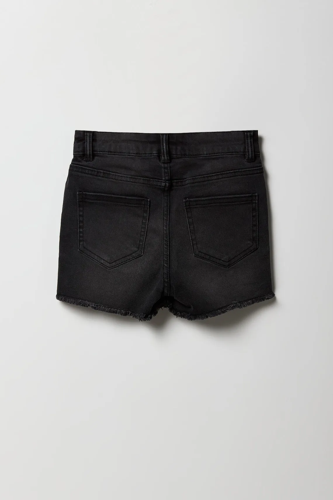 Girls Distressed Denim Mid Rise Shortie sold by Urban Planet product image thumbnail 2