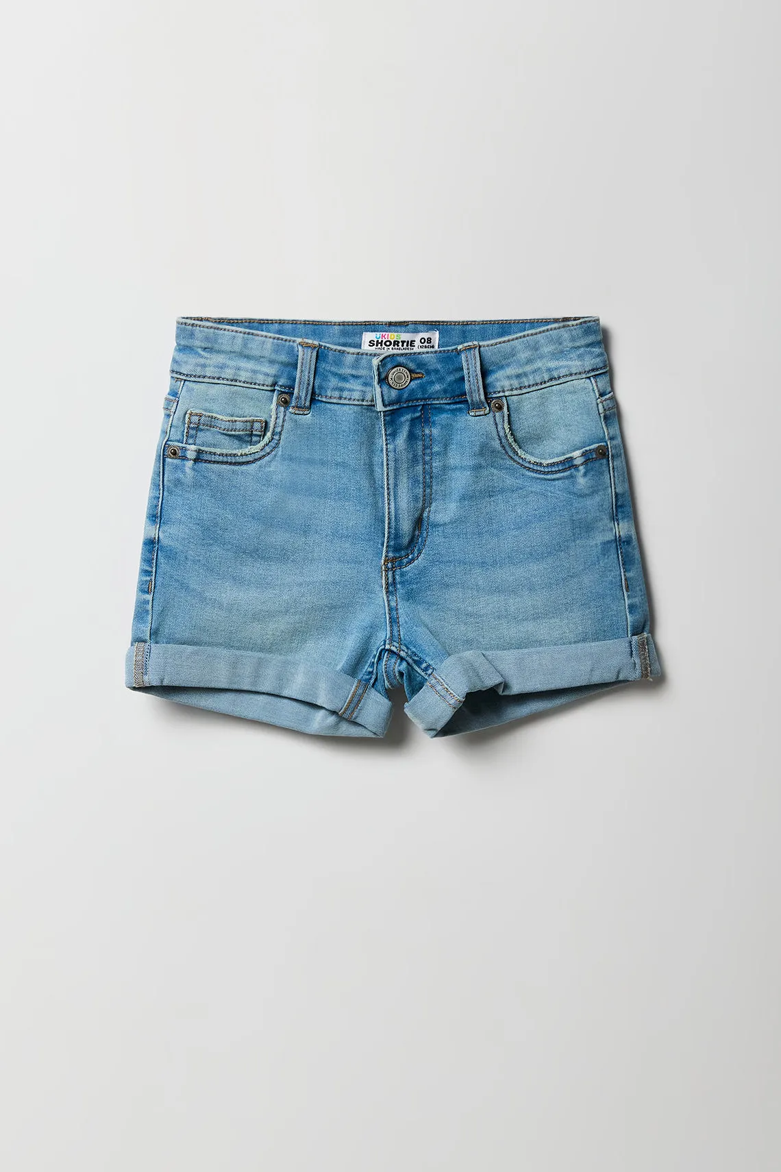 Girls Denim Mid Rise Shortie sold by Urban Planet product image thumbnail 3