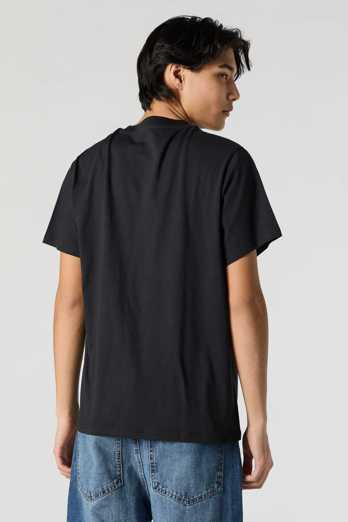 T-shirt avec motif brodé et blocs de couleurs sold by Urban Planet product image thumbnail 5