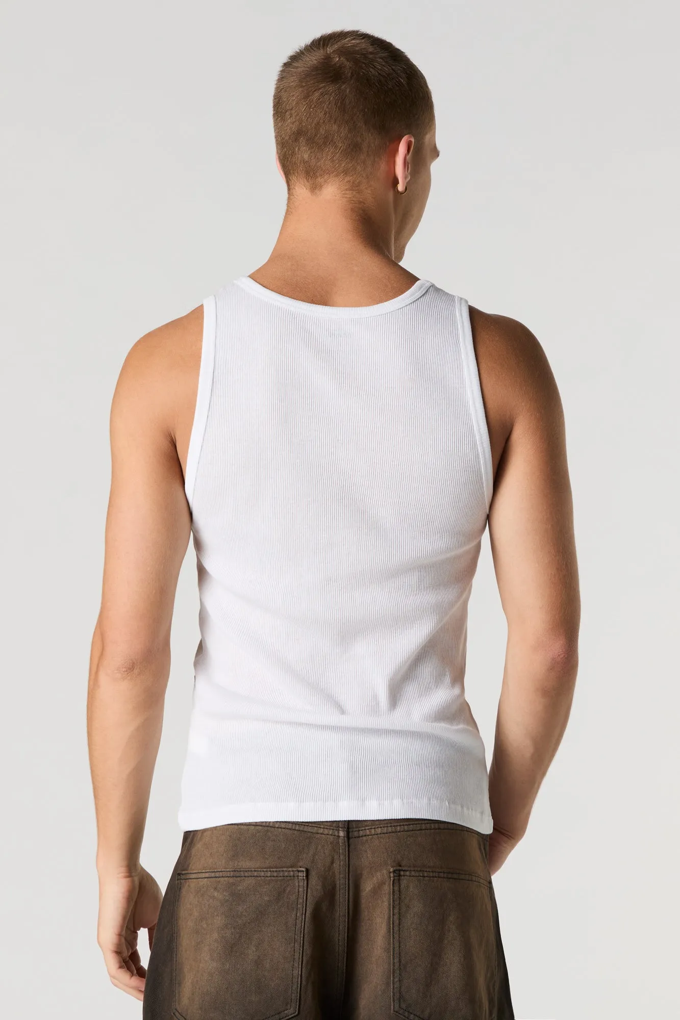 Solid Ribbed Tank sold by Urban Planet product image thumbnail 2