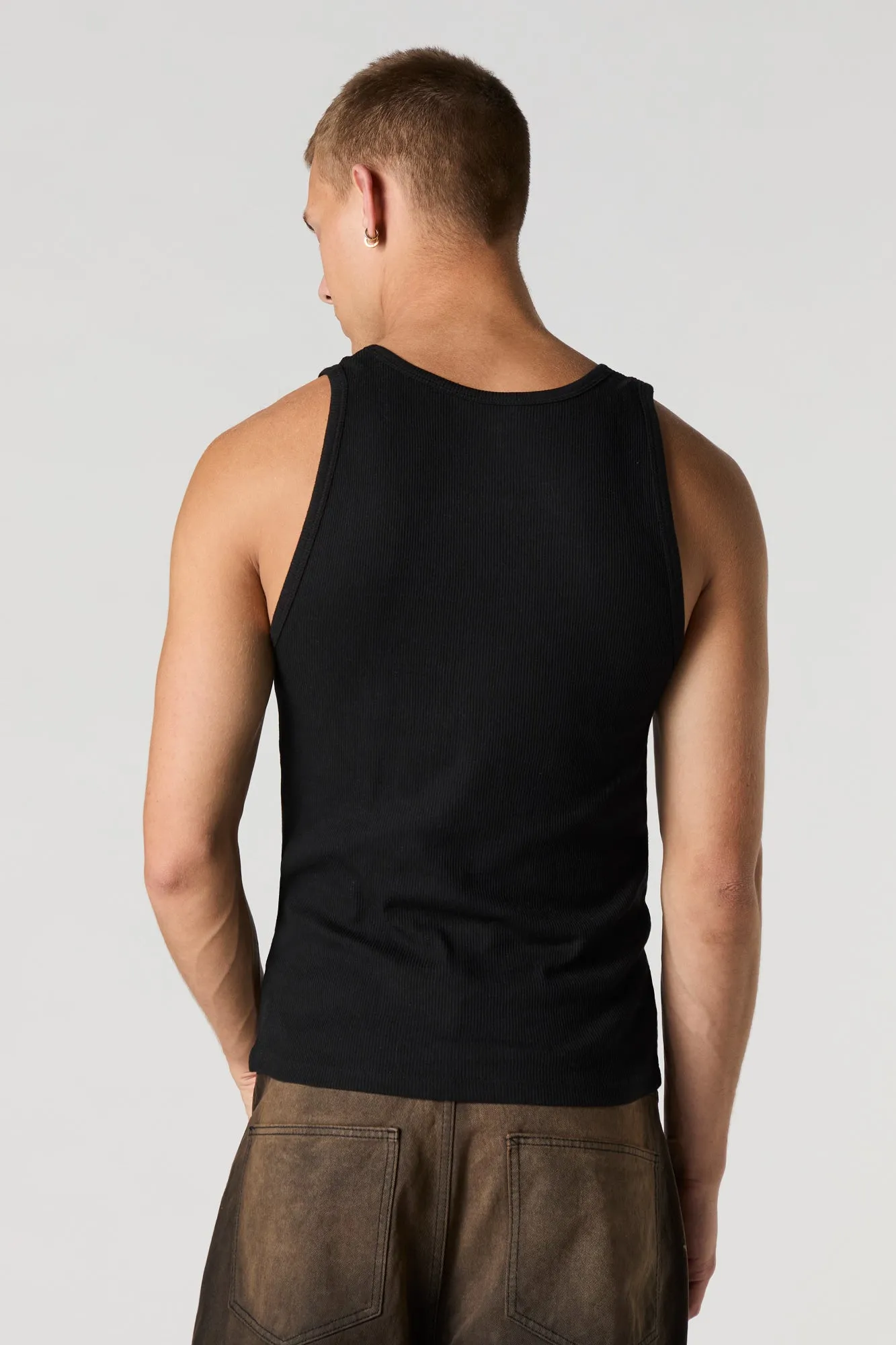 Solid Ribbed Tank sold by Urban Planet product image thumbnail 5