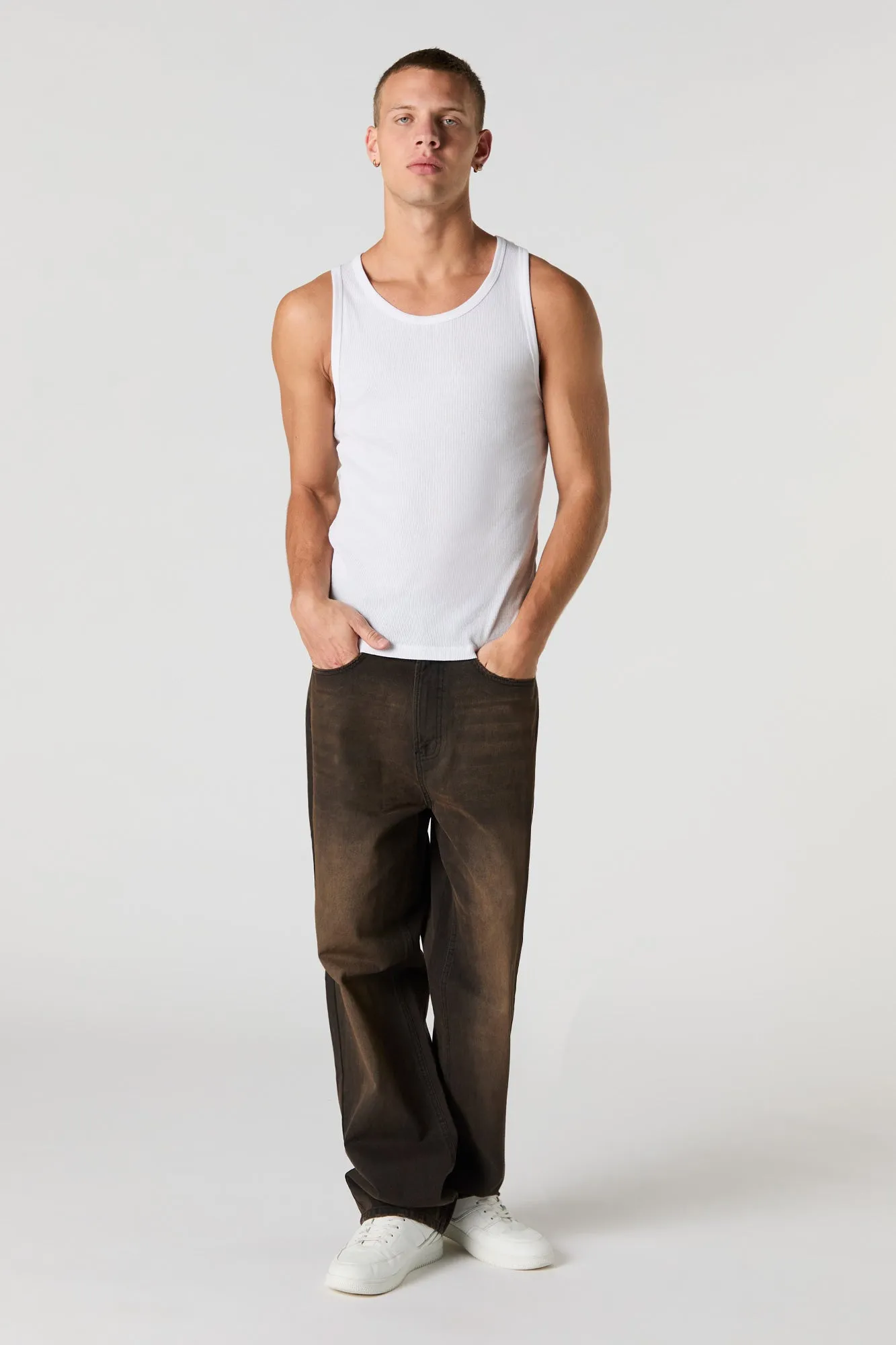 Débardeur côtelé uni sold by Urban Planet product image thumbnail 3