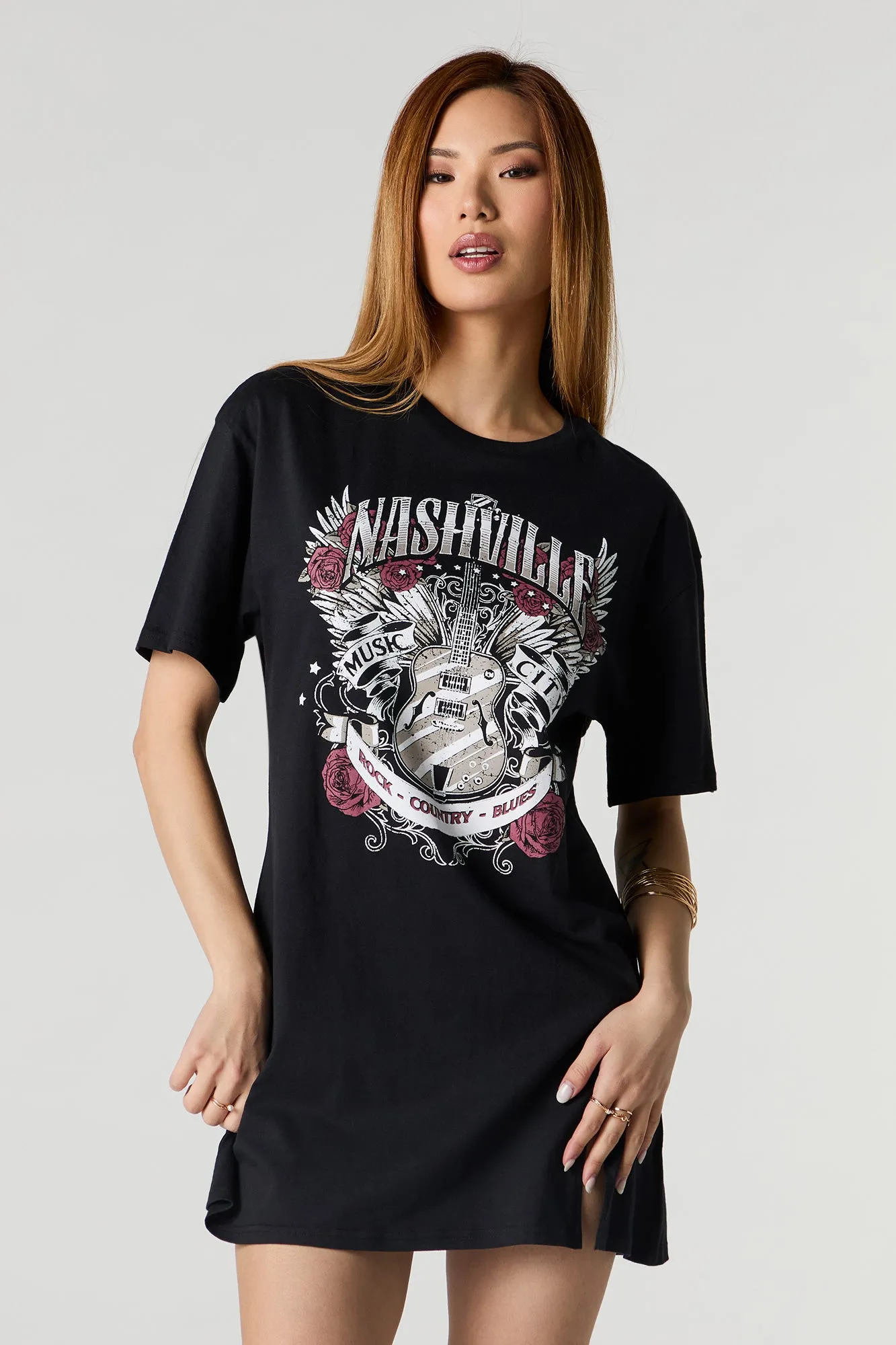 Western Graphic Mini T-Shirt Dress sold by Urban Planet product image thumbnail 4