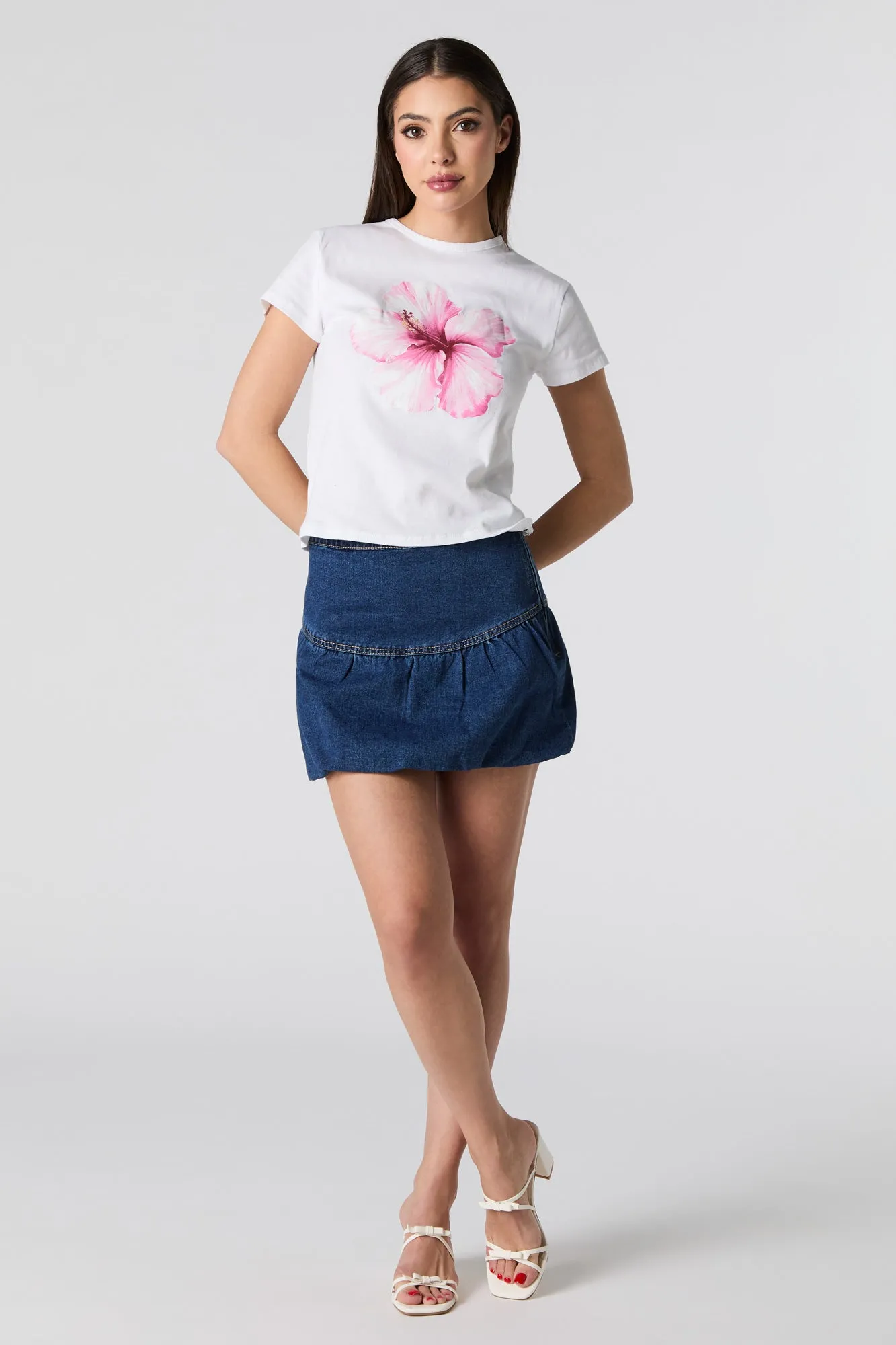 Denim Bubble Mini Skirt sold by Urban Planet product image thumbnail 3