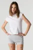 Graphic Foldover Waist Shortie sold by Urban Planet