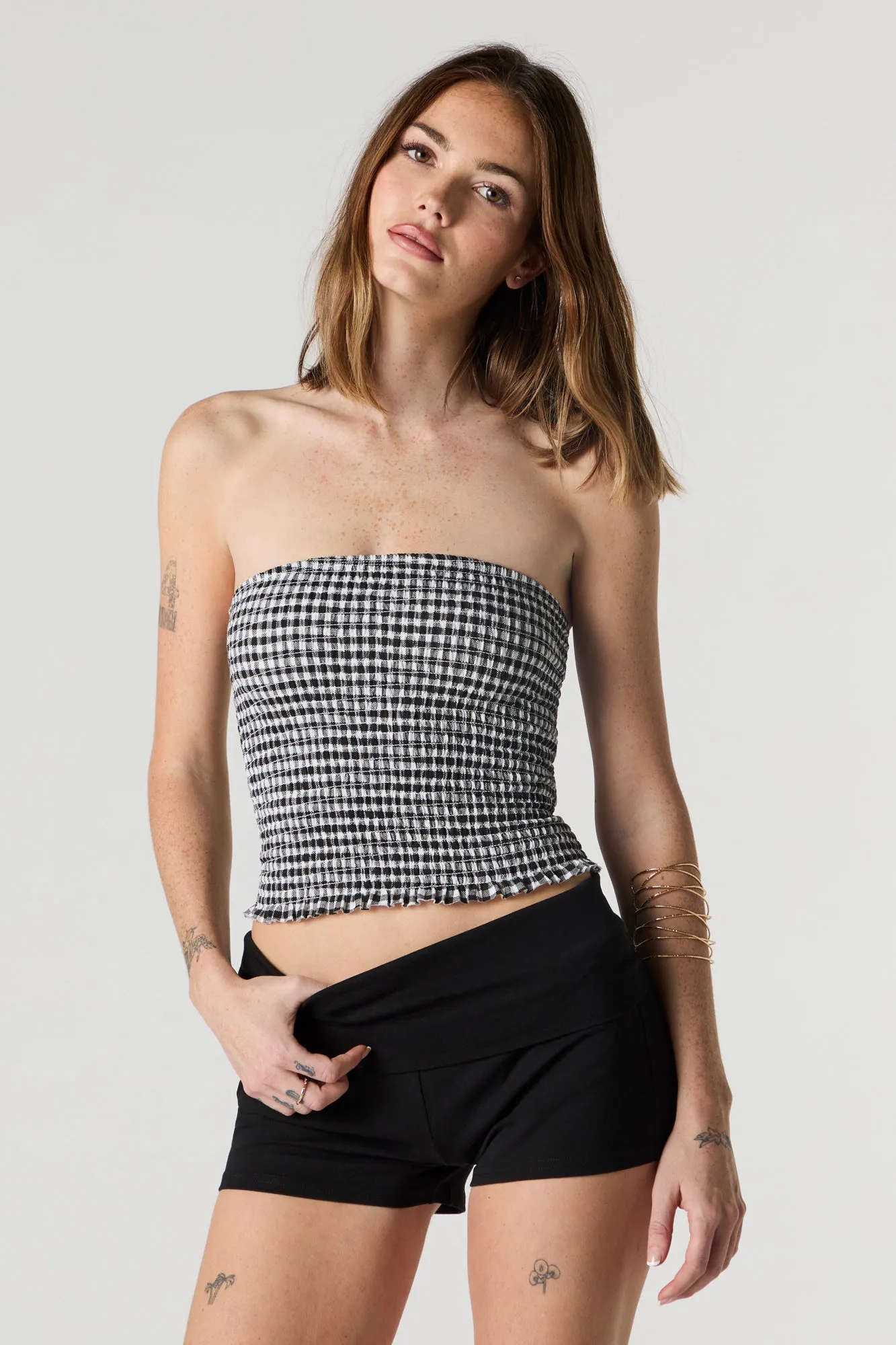 Foldover Waist Shortie sold by Urban Planet product image thumbnail 4