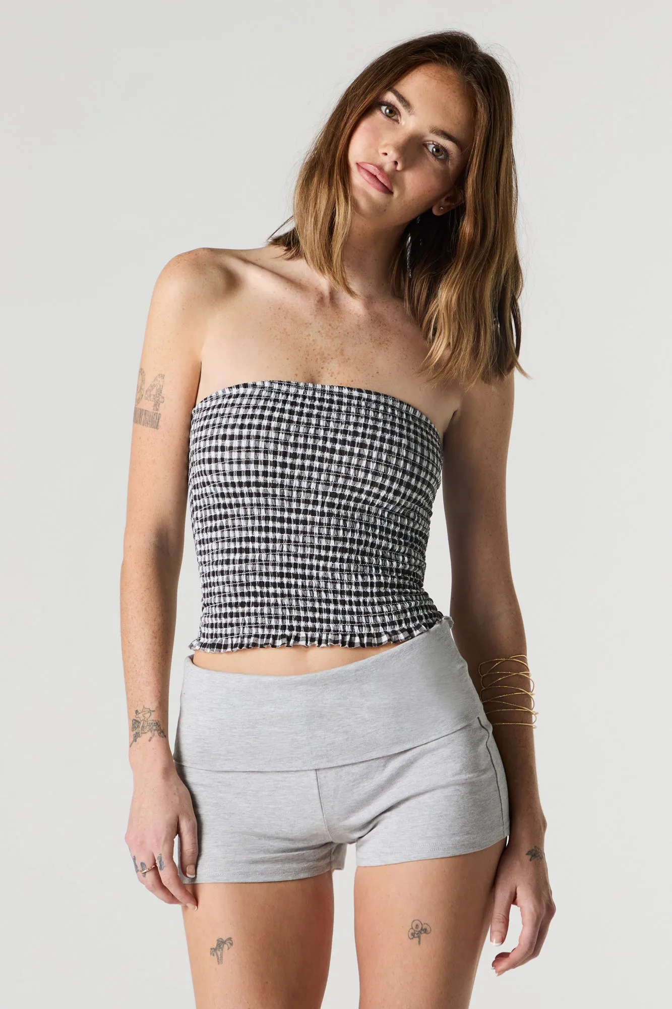 Foldover Waist Shortie sold by Urban Planet