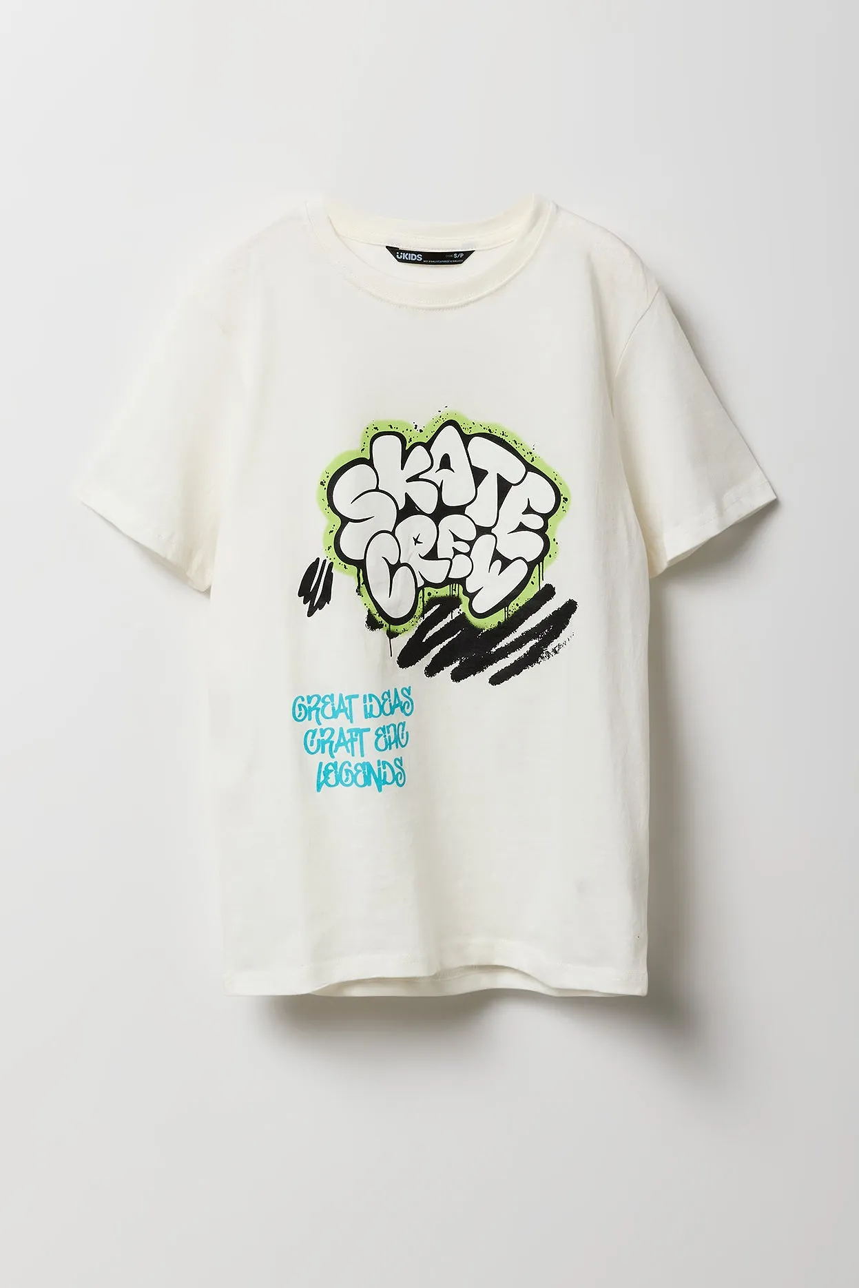 T-shirt à imprimé Skate Crew pour garçon sold by Urban Planet