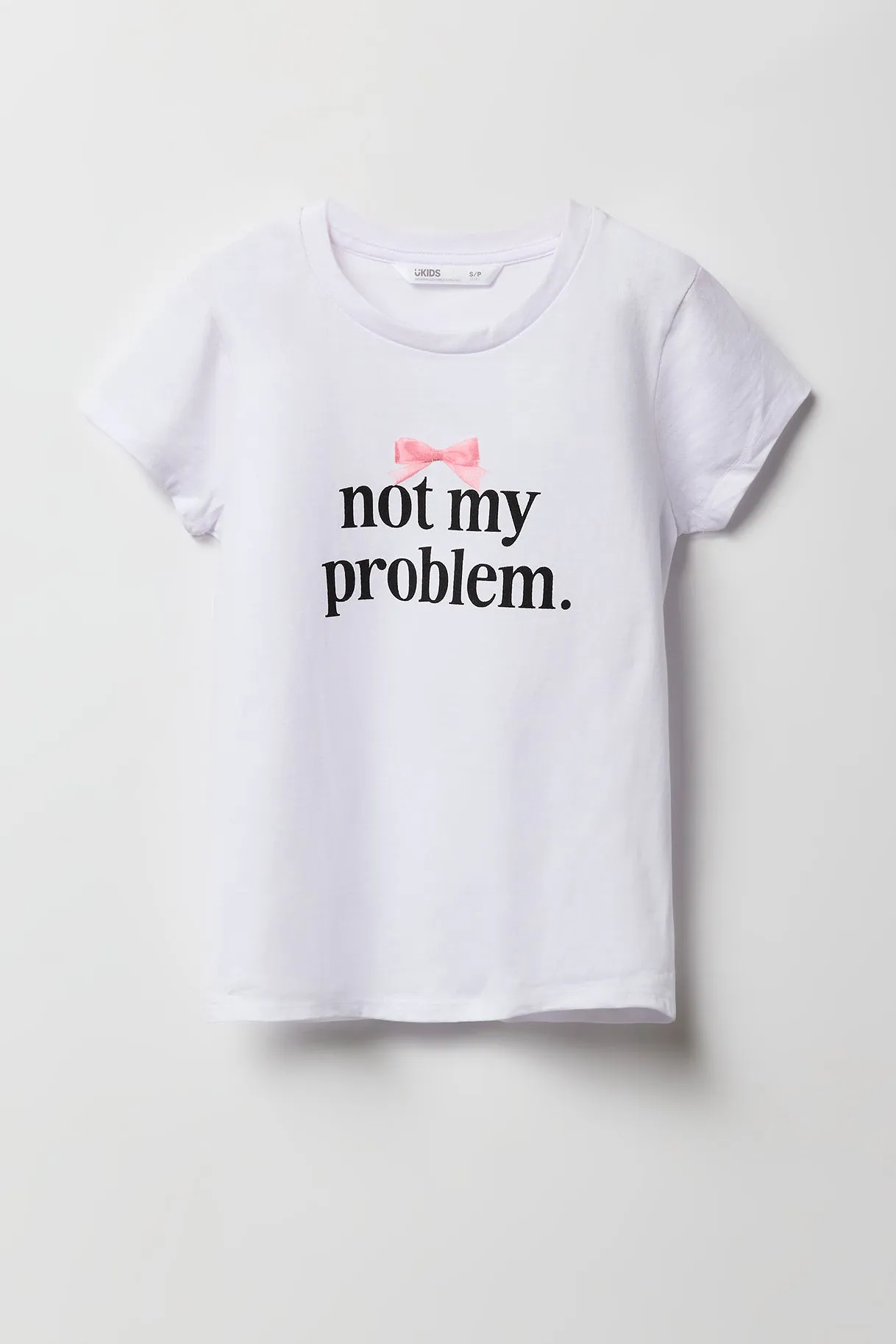T-shirt à imprimé Not My Problem pour fille sold by Urban Planet