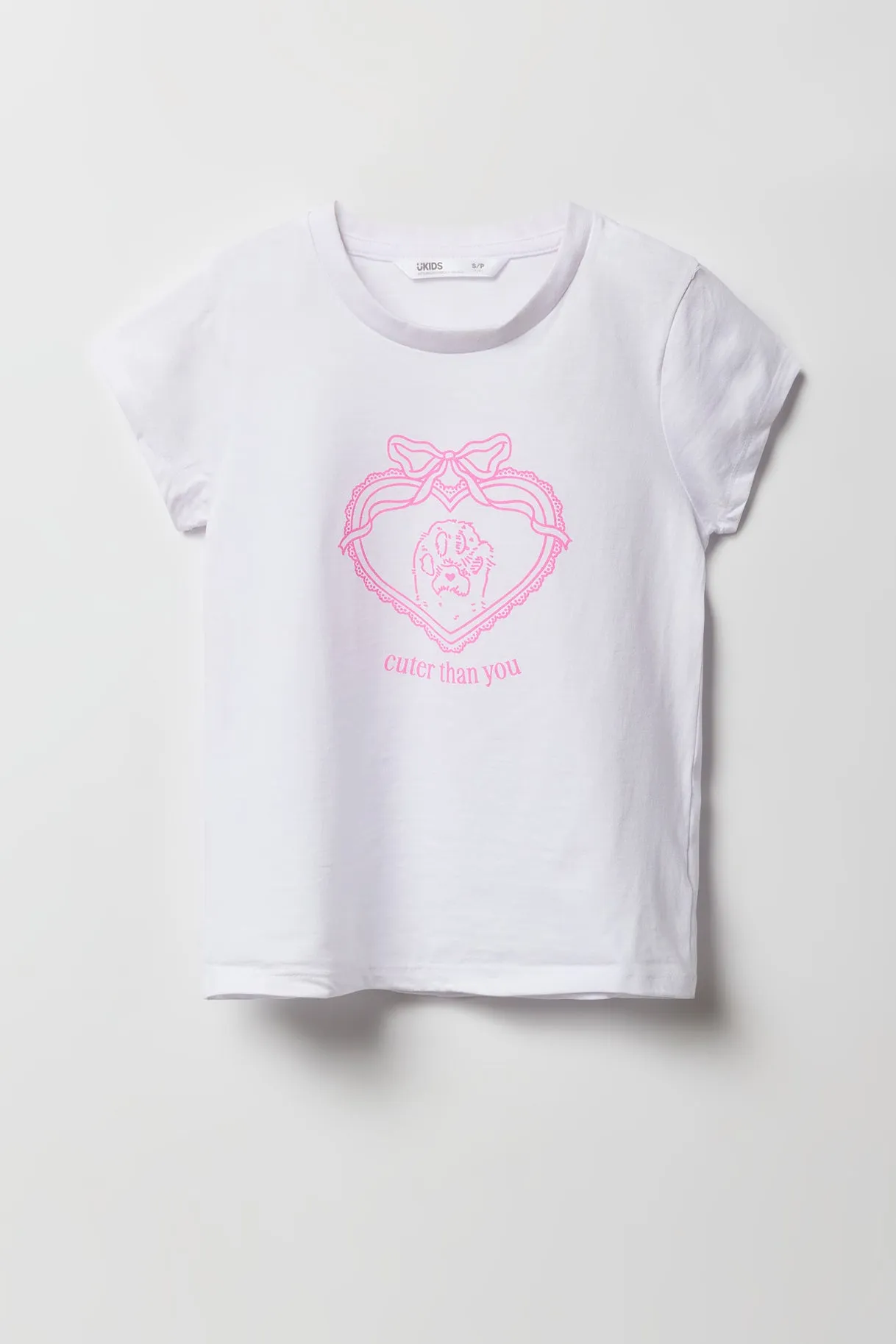T-shirt à imprimé Cuter Than You pour fille sold by Urban Planet