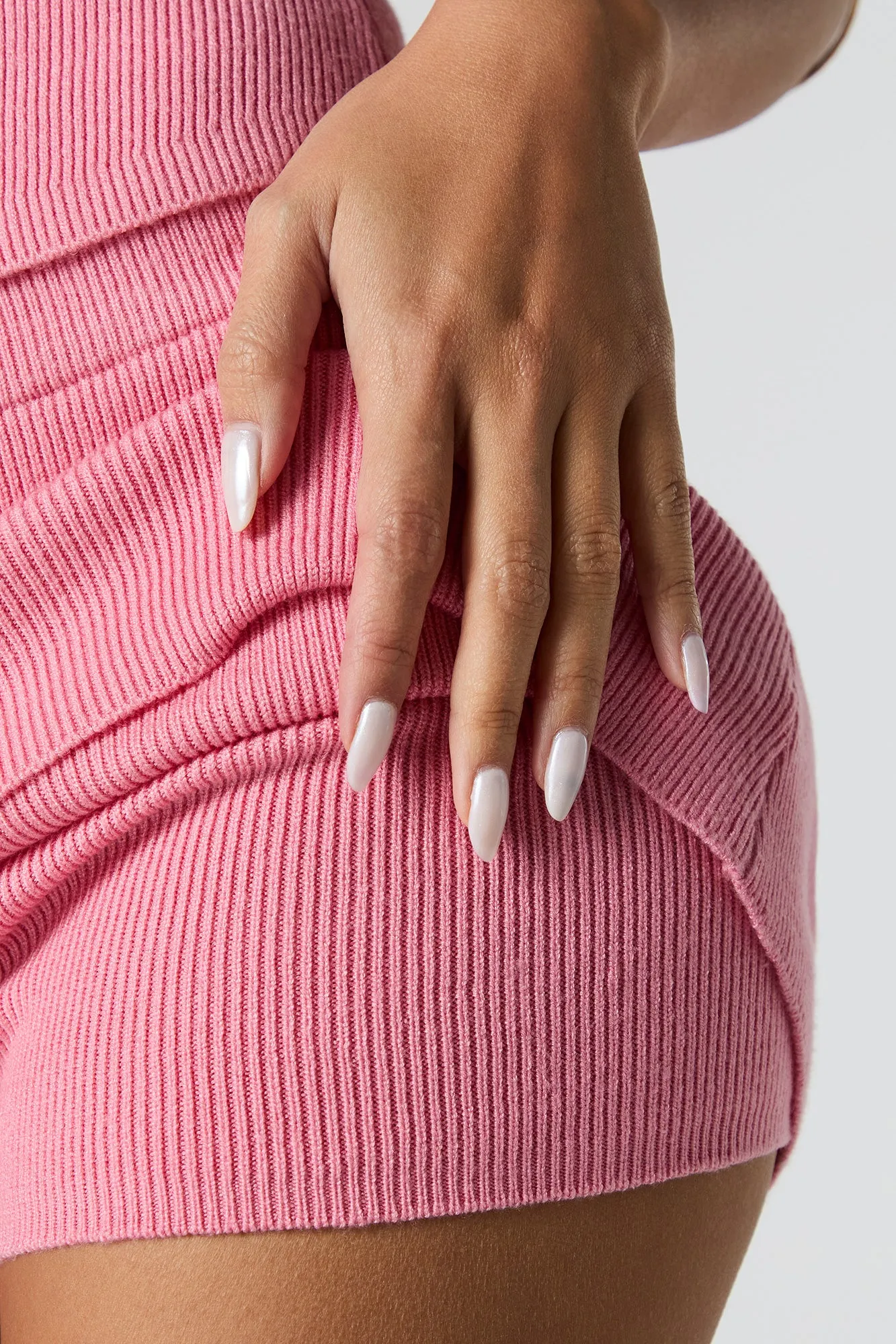 Ribbed Knit Mini Halter Dress sold by Urban Planet product image thumbnail 4