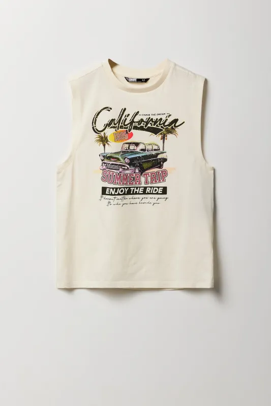 Boys California Summer Trip Graphic Tank sold by Urban Planet