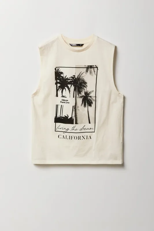 Boys California Graphic Tank sold by Urban Planet