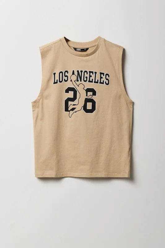 Débardeur à imprimé Los Angeles Basketball pour garçon sold by Urban Planet