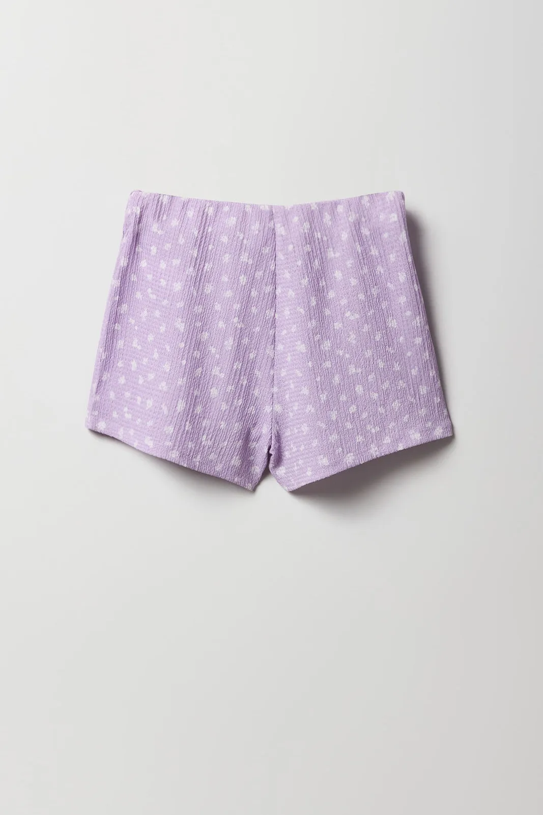 Ensemble avec débardeur et jupe-short texturés fleuris pour fille sold by Urban Planet product image thumbnail 5