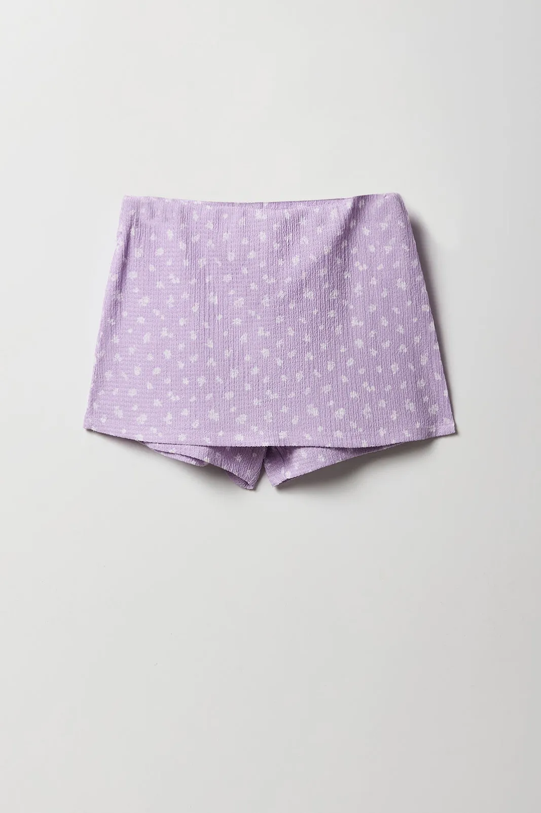Ensemble avec débardeur et jupe-short texturés fleuris pour fille sold by Urban Planet product image thumbnail 4