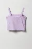 Ensemble avec débardeur et jupe-short texturés fleuris pour fille sold by Urban Planet