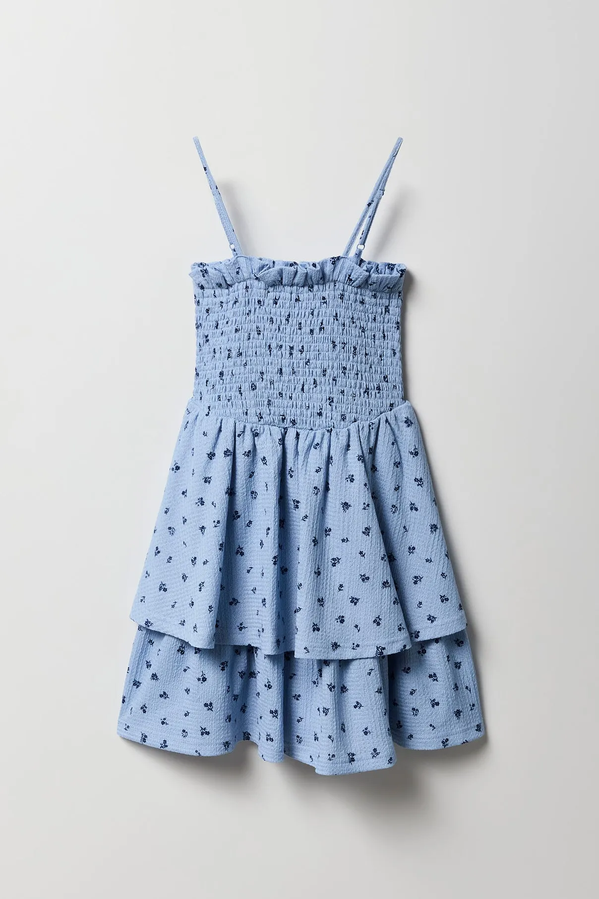 Robe volantée smockée froissée fleurie pour fille sold by Urban Planet