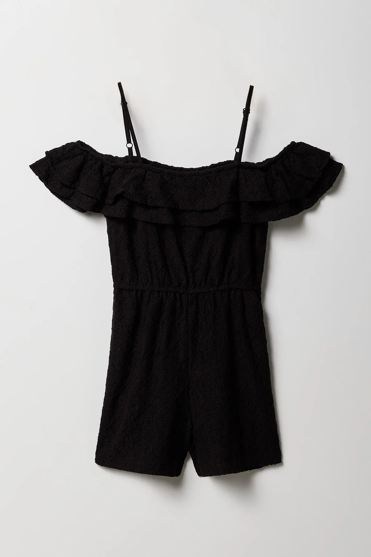 Barboteuse en tricot pointelle à épaule dégagée pour filles sold by Urban Planet product image thumbnail 3
