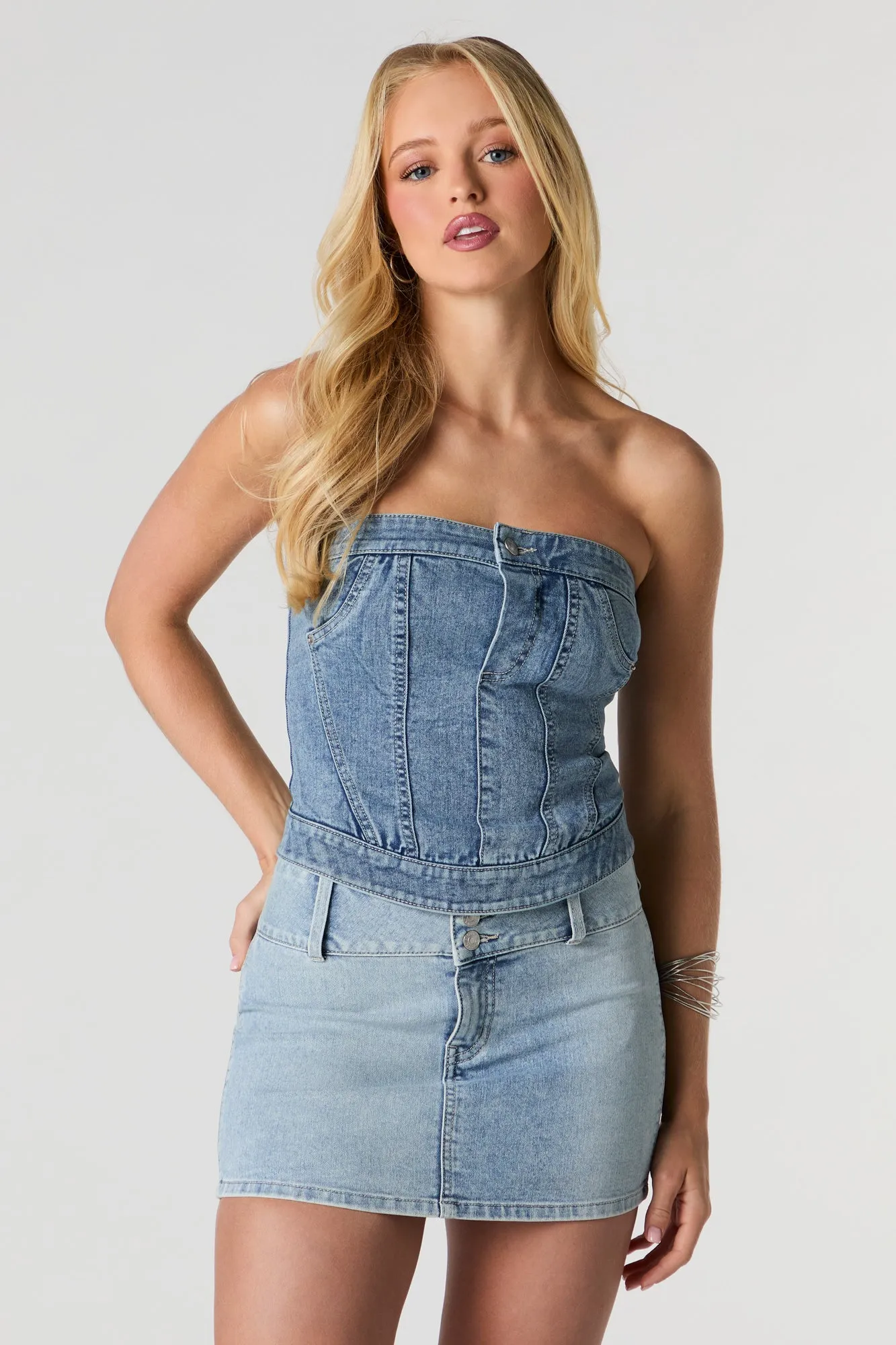 Minijupe en denim sold by Urban Planet product image thumbnail 4