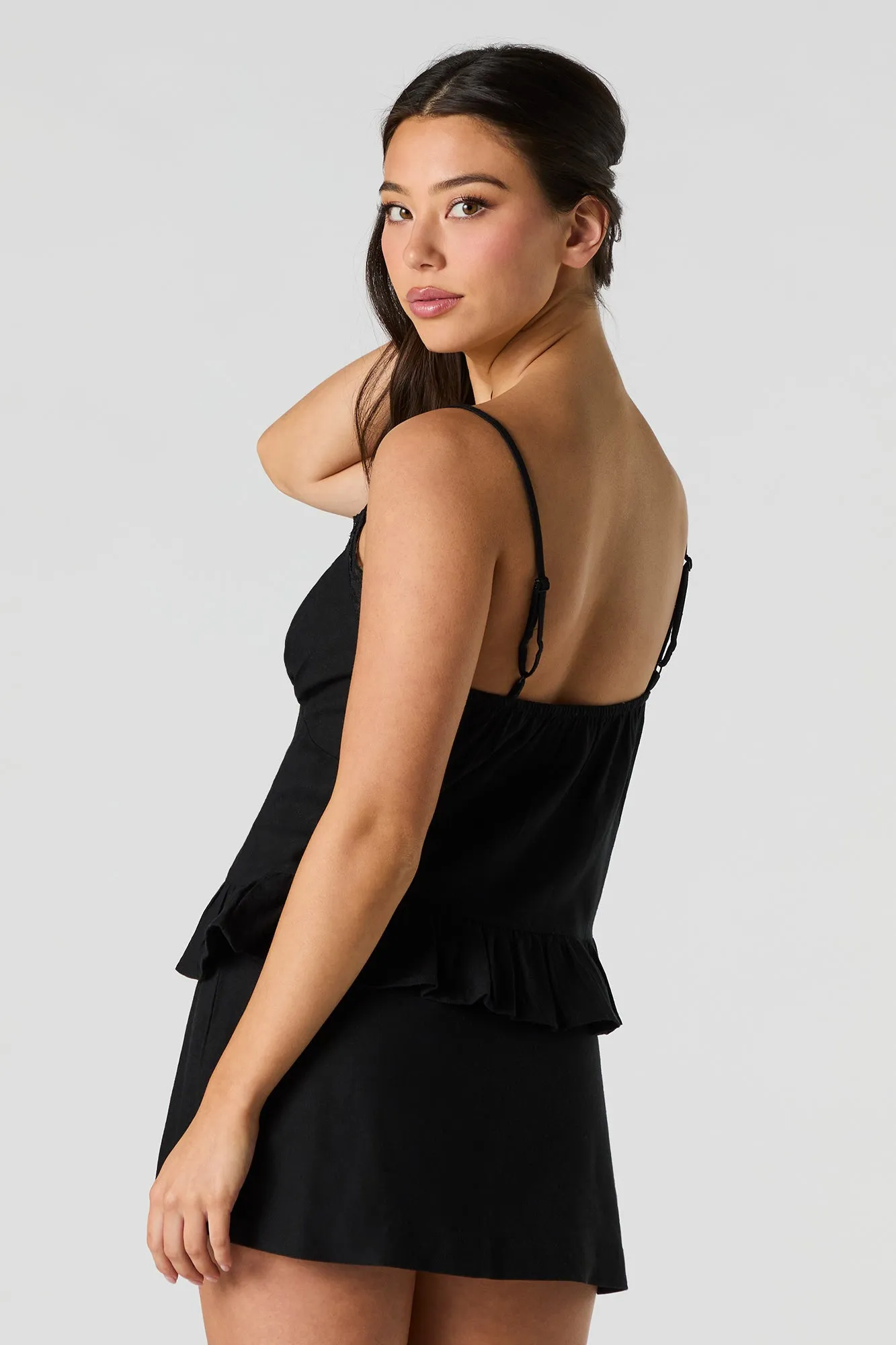 Linen Mini Skort sold by Urban Planet product image thumbnail 2