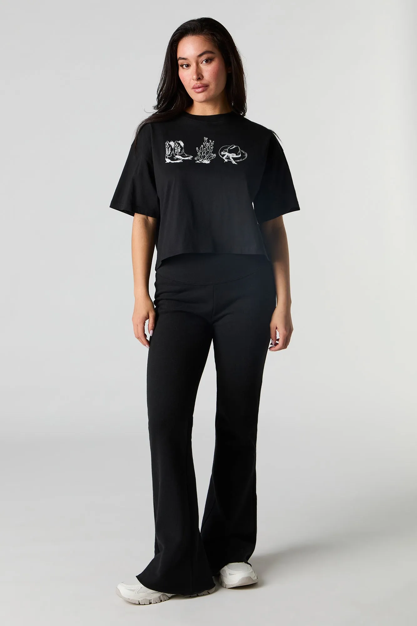 T-shirt carré à imprimé Western sold by Urban Planet product image thumbnail 3